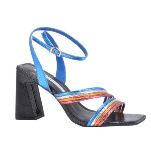 Sandália Multicolorida Metalizada